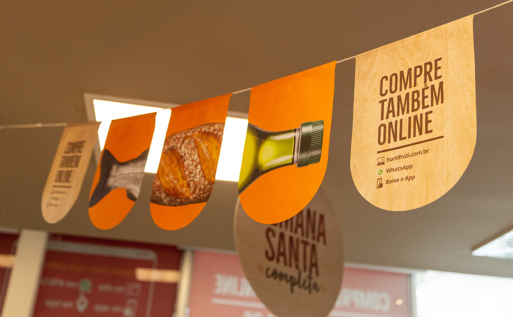 Peça de comunicação da campanha omnichannel da Hortifruti Natural da Terra.